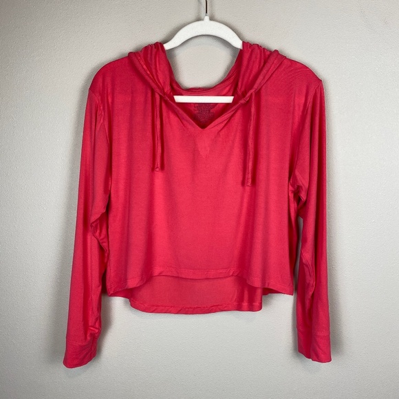 MeUndies First Blush Modal Crop Hoodie - Size Medium - Picture 2 of 4